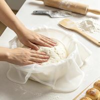 Lot de 6 Toiles de Coton Non Blanchies 20 x 20 Pouces, Tissu Réutilisable Ourlé pour Cuisson, Pressage de Jus et Fabrication de Fromage