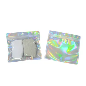 립스틱 포장 주머니 Suppliers-시니 홀로그램 지퍼 포장 속옷 Resealable 레이저 쇼핑백 Mylar 통해 홀로그램 파우치 가방