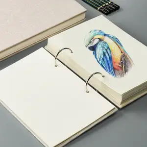Cagie caderno de espiral b5 personalizado, cartão postal desenhado à mão, livro, notebook para artistas, viagem portátil