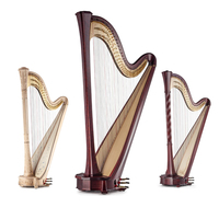 OEM Harpes à Pédales Vintage 47 Cordes Top Octave G - 7th Octave C Harp Bow Brand Strings Extended Pedal Harp Trolley SET