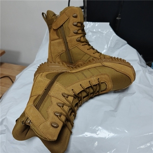 TSB204 Cow Leather Coyote Brown <b>Boots</b> Customized Tactical <b>Boots</b> with Padded Sleeves AL <b>Boots</b> Light Weight <b>Hiking</b> <b>Boots</b> - Product Image 5