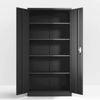 Gabinete de Almacenamiento Metálico Resistente con Puerta Batiente, Personalizado y que Ahorra Espacio, para Garaje y Supermercado