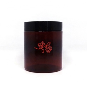 50ml 100ml 120ml 150ml 200ml Empty Clear Amber <b>Plastic</b> PET Cosmetic <b>Jars</b> for Skin Care & Lipstick Packaging - Product Image 4