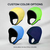 Bonnet de plongée et de surf en néoprène de 2,5 mm avec sangle sous le menton, extensible, pour la natation, le surf et les sports nautiques, personnalisable OEM/ODM