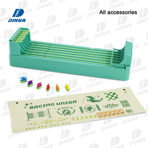 Juego de Carreras de Caballos en Miniatura con 6 Caballos a Pilas para Niños, Juego de Derby de Mesa y Competiciones Interactivas - Product Image 3