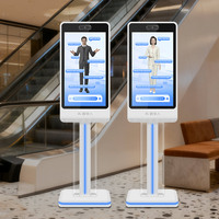 32 Inch Floor Standing LED Light LCD Interactive Touch Screen Kiosk Mall Directory Digital Signage Advertising Display Player
