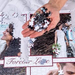 Casse-tête <span class=keywords><strong>photo</strong></span> en carton personnalisé pour cadeau d'anniversaire et de famille - Product Image 4