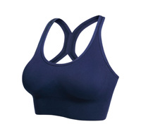 Sujetador deportivo personalizado con soporte alto, antichoque, efecto push-up, espalda lisa, para correr, talla grande, con espalda ahuecada y cierre ajustable