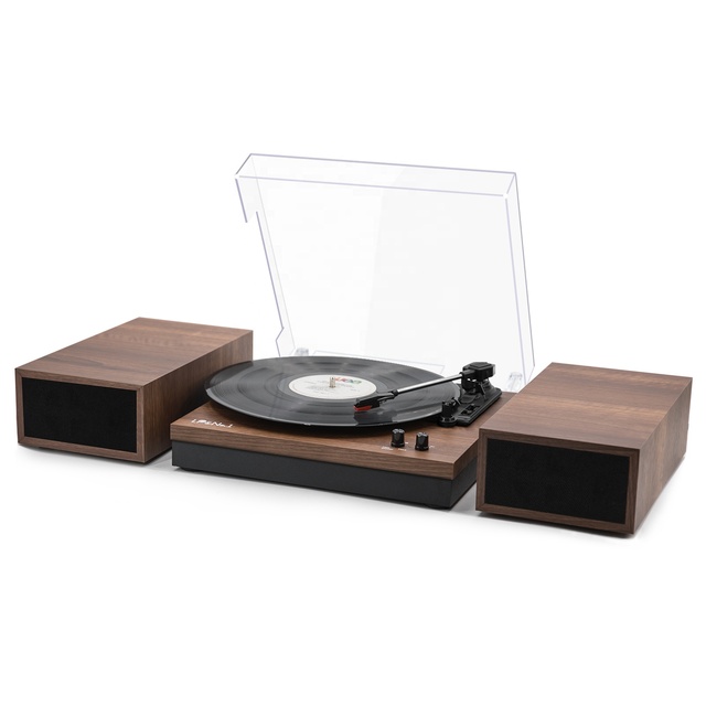 Hifi Vintage LP Blue Tooth Turntable with extra Speaker