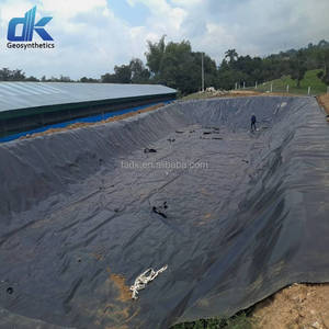 Géomembrane HDPE <span class=keywords><strong>de</strong></span> 1,5 mm haute résistance, résistante aux UV, longue durée <span class=keywords><strong>de</strong></span> <span class=keywords><strong>vie</strong></span>, pour revêtement <span class=keywords><strong>de</strong></span> bassin, étanchéité, revêtements et couvertures <span class=keywords><strong>de</strong></span> décharges - Product Image 1