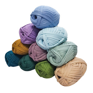 Yarn Bags Amazon Hot Selling Fancy Yarn Hand Knitting And Crocheting T-Shirt Yarn For Crocheting Bags And Baskets