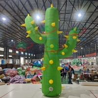 Cactus gonflable décoratif vert pour l'extérieur, plante décorative gonflable pour l'affichage