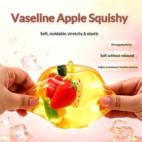 Grand jouet squishy pomme à remontée lente, jouet à presser en forme de fruit, balle anti-stress, jouet sensoriel anti-anxiété, jouet alimentaire ludique