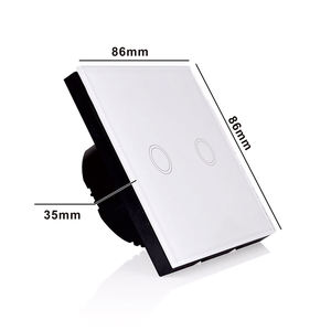 Interruptor Táctil Inteligente WiFi EU TUYA de 1/2/3/4 Botones, 100-240V, Interruptor de Luz Inteligente para el Hogar, Compatible con Smart Life - Product Image 1