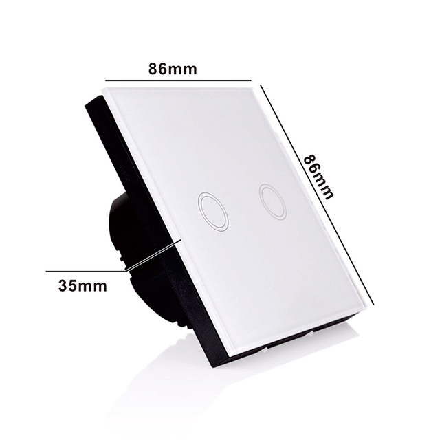 EU TUYA WiFi Smart Touch Switch 1/2/3/4 Gang 100-240V Smart Life Wall Button Smart Light Switches for Home