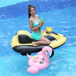 Bote Inflable Ligero y Plegable <span class=keywords><strong>de</strong></span> PVC, <span class=keywords><strong>Moto</strong></span> Acuática Inflable No Eléctrica para Adultos, para Entretenimiento Acuático en Hoteles y Resorts - Product Image 4