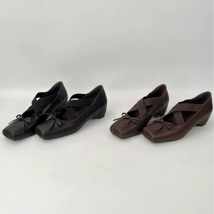 Zapatos Planos HANE Mary Jane con Punta Cuadrada, de Cuero Genuino, con Tira en X y Lazo, para Mujer - Product Image 2