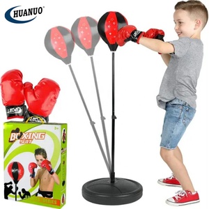 2025 meilleur cadeau enfants boxe vitesse jouets balle pour garçon Sport jeu hauteur réglable boxe ensemble sac de boxe avec fond rond - Product Image 1