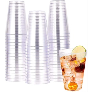 Pasokan langsung pabrik 300ml cangkir sekali pakai gelas tinggi plastik PS/PP 10oz untuk pesta minum kacamata dan makanan penutup - Product Image 1