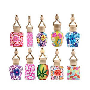 Avertan 5ml 8ml 10ml vuoto tappo di legno auto appeso bottiglia di profumo di vetro diffusore bottiglia per <span class=keywords><strong>aria</strong></span> più fresca - Product Image 1