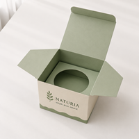 Boîtes cadeaux personnalisées en carton rigide recyclable, carrées, parfumées, pour bougies, avec impression quadricolore et estampage à chaud en feuille d'or