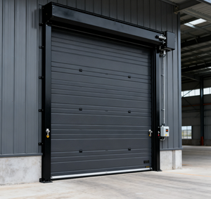 Puerta Enrollable Automática de Acero <span class=keywords><strong>Galvanizado</strong></span> con Aislamiento y Control Remoto, Resistente al Fuego, de Alta Calidad y Precio Económico JIANEE - Product Image 5