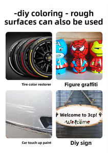 <span class=keywords><strong>Stylo</strong></span> pour surfaces en verre, bois, voiture, enfants, étudiants, papeterie, bricolage, <span class=keywords><strong>peinture</strong></span> à l'huile imperméable, marqueur de <span class=keywords><strong>retouche</strong></span>, stylos de <span class=keywords><strong>peinture</strong></span> métallique - Product Image 2