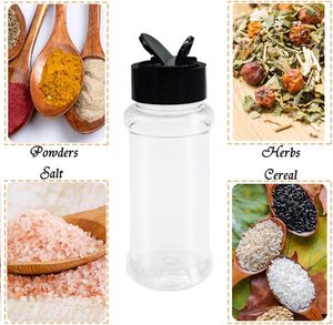 Bouteille à épices en plastique écologique NOVSON TY-0730-147 à prix réduit, 950 ml, transparente, forme ronde, lavage à la main uniquement - Product Image 4