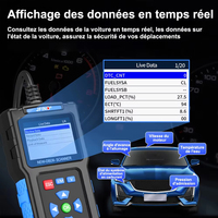 Lecteur de codes de panne de moteur de voiture universel OBD2 JUNYI T200, outil de diagnostic CAN pour tous les véhicules OBDII depuis 1996 et plus récents