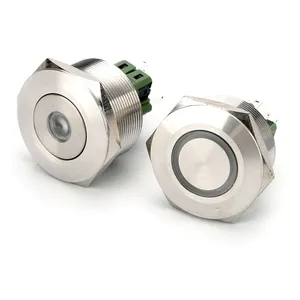 QIANNIAN Industrial Controls Push Button Switches Illuminated Recessed Mental Push Button Switches