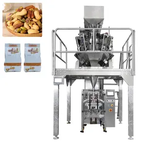 Full Auto Multi-Functional Pistachios Seasoned Nuts Packing Multi Linear Weigher Gummy Candy Nuts Pouch Forming Packaging Machi