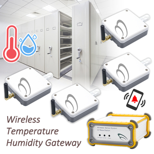 Détecteur numérique d'humidité et de température pour la surveillance de l'environnement des entrepôts, avec visualisation à distance des appareils et alarme via application - Product Image 1