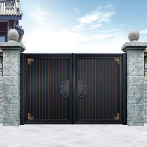 El fabricante proporciona hermosas y exquisitas puertas batientes de aleación de aluminio para patio sólido para villa señorial - Product Image 4