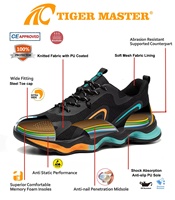Zapatillas de Seguridad Tiger Master Comfort Fashion, con Puntera de Acero, Antipinchazos, Antideslizantes, con Suela de PU Resistente al Aceite, Ligeras para Hombre