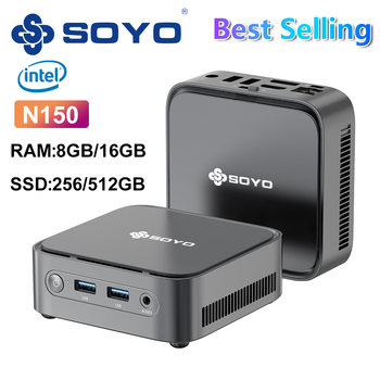 SOYO M4 PLUS 2 Mini PC 16GB DDR4 512GB SSD 4 CORE Win 11 Dual