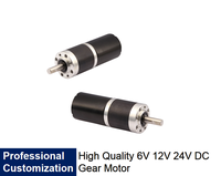 Motor DC Brushless Planetary Gear Diameter 28MM 12V/24V 500-600RPM 3kg.cm Magnet Permanen Tahan Air untuk Penggunaan Kipas