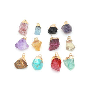 Хит продаж, сережки с подвеской в виде необработанных камней - Product Image 1