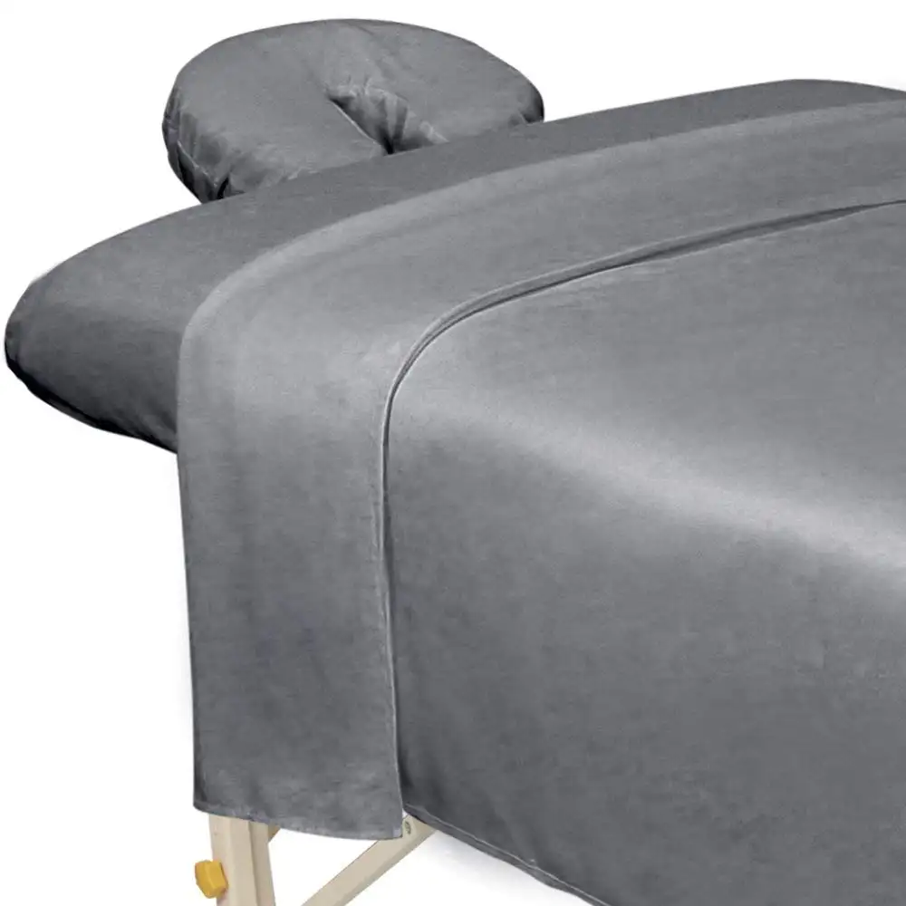 Ensemble de draps de massage pour lit de beauté 3 pièces en microfibre de qualité supérieure ultra-légère et douce de taille personnalisée professionnelle