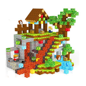 Juguete Educativo STEM AMC <span class=keywords><strong>My</strong></span> <span class=keywords><strong>World</strong></span> para Niños, Bloques de Construcción Magnéticos de Plástico Multicolor y Cubos, Kits de Construcción Magnética - Product Image 1