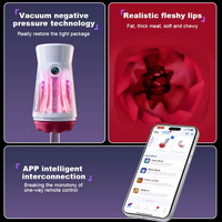 Deep Throat Mund-Masturbator für Männer mit Künstlicher Vagina und Leucht-/Vibrationsfunktionen ABS+Silikon Material Erwachsenen-Sexspielzeug