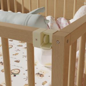 Parc pour bébé en bois massif personnalisable, barrière de lit multifonctionnelle, cloison de jeu, séparateur de pièce, conception sûre et robuste, service OEM ODM - Product Image 5