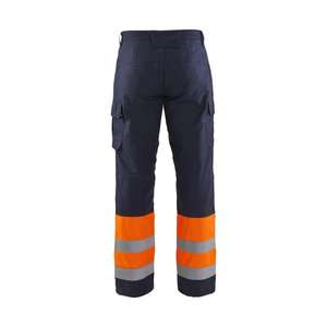 BLAKLADER - 186915138953C44 Pantalon d'hiver Multinorm iInherent Bleu marine/Orange-Vêtements de travail résistants aux flammes EAN 7330509716793 - Product Image 2