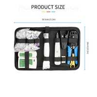 Kit d'outils à sertir pour testeur de câble réseau RJ45 CAT5 CAT5e CAT6 Ethernet Crimper Connecteurs RJ11/RJ12/RJ45 pour professionnels du réseau