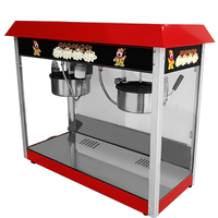Style Vintage Commercial En Acier Inoxydable 1250W Électrique Popcorn Popers Corn Popping Machine avec Beurre Fondant Conteneur