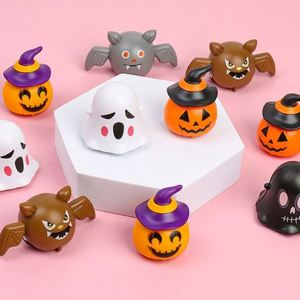 12 modèles de mini voitures à friction en forme de citrouille fantôme, jouets à tirer en arrière pour les fêtes d'Halloween - Product Image 3