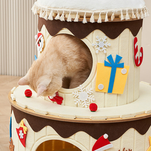 Venta al por mayor Cake Design Felt Desmontable Indoor House Cat Home - Product Image 4