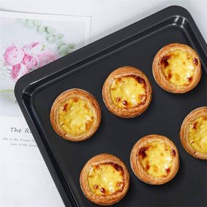 Moule à mousse avec trou, lot de 8 mini moules à tarte, moule à pain écologique, moule à pain en acier au carbone, <span class=keywords><strong>grand</strong></span> plateau de cuisson carré en fonte pour pizza - Product Image 4