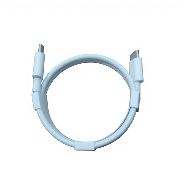 100W Double Head Type-C to C Super Fast Charging Data Line with Data Transfer 1m PVC Jacket for Mobile Phone and Notebook