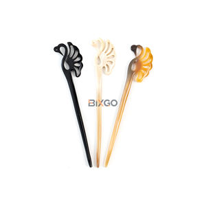 Élégante épingle à cheveux en corne de buffle en forme de cygne, faite à la main, en matériau naturel, bijou pour cheveux, pour l'exportation mondiale de boutiques professionnelles - Product Image 4