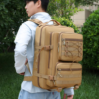 Nouveau sac à dos de randonnée unisexe, sac à dos de trekking 36-55L, respirant, bretelles courbées, résistant à l'eau, polyester, sport décontracté